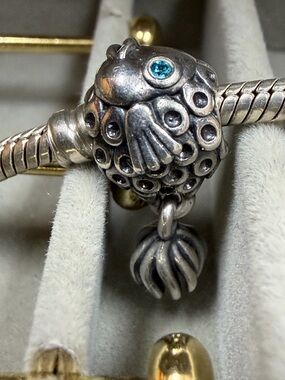 Authentic Pandora Splish Splash Fish Charm Silver